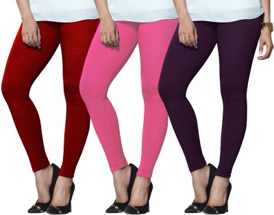 Lyra Ethnic Wear Legging(Purple, Red, Pink, Solid)