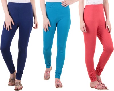 DIAZ Ethnic Wear Legging(Light Blue, Blue, Pink, Solid)