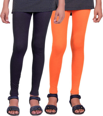 

Madona Legging For Girls(Multicolor, Black & orange