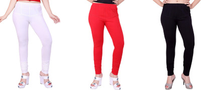 

Fck-3 Legging(White, Red, Black, Self Design, Pure white