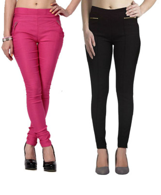 

Thinline Pink Jegging(Solid, Multicolor