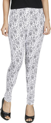 

Anekaant Legging(Black, White, Floral Print)
