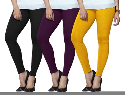 Lyra Ethnic Wear Legging(Purple, Black, Yellow, Solid)