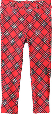 

Beebay Jegging For Girls(Red), Red check