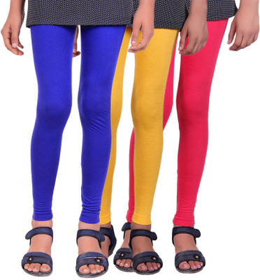 

Madona Legging For Girls(Multicolor, Royal blue & yellow & rani