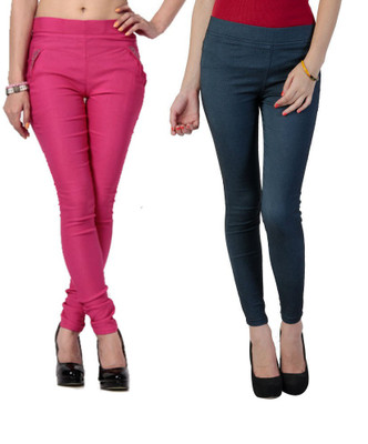 

Thinline Pink Jegging(Solid, Multicolor