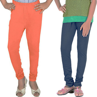 

WellFitLook Legging For Girls(Orange, Orange & blue