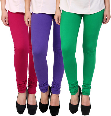 

Anekaant Legging(Green, Purple, Pink, Solid, Multicolor-15
