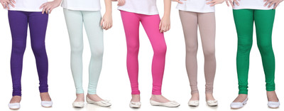 

Sini Mini Legging For Girls(Multicolor, Purple & light blue & pink & grey & green