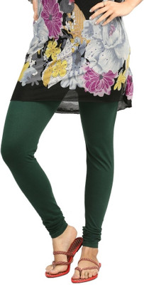 TEEMOODS Ethnic Wear Legging(Dark Green, Solid)