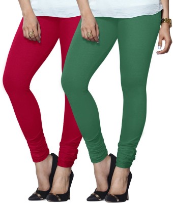 Lyra Ethnic Wear Legging(Green, Pink, Solid)