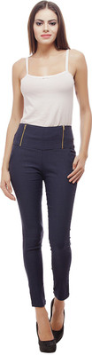 

Purple Feather Blue Jegging(Solid, Dark blue