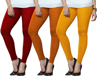 Lyra Ethnic Wear Legging(Red, Orange, Yellow, Solid)