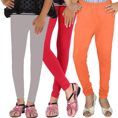 

WellFitLook Legging For Girls(Grey, Grey & red & orange