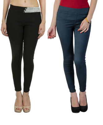 

Thinline Multicolor Jegging(Solid, Black
