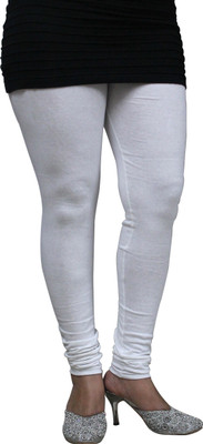 F n Me Ethnic Wear Legging(White, Solid)