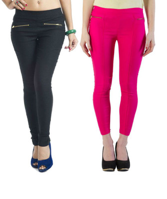 

Thinline Multicolor Jegging(Solid, Black