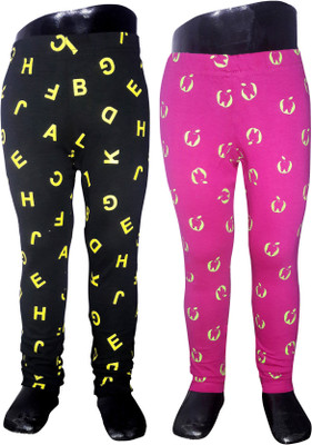 

Sagi Legging For Girls(Multicolor, Black ab & magenta b