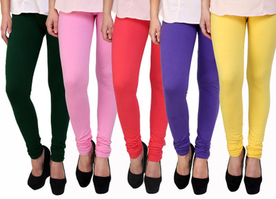 Anekaant Ethnic Wear Legging(Purple, Red, Green, Pink, Yellow, Solid)