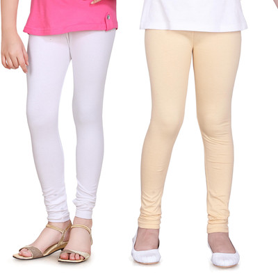 

Sini Mini Legging For Girls(White, White & beige