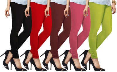Lyra Ethnic Wear Legging(Red, Maroon, Black, Pink, Light Green, Solid)