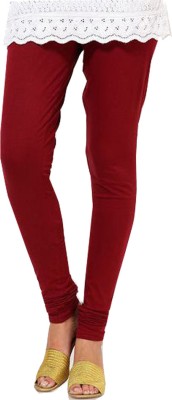 Famaya Ethnic Wear Legging(Maroon, Solid)