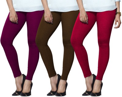 Lyra Ethnic Wear Legging(Purple, Brown, Pink, Solid)