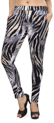 

Thinline Multicolor Jegging(Animal Print, Black