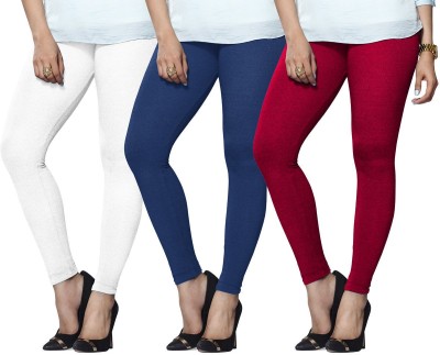 Lyra Ethnic Wear Legging(Light Blue, White, Pink, Solid)