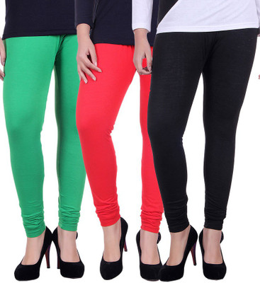 Madona Legging(Multicolor, Solid, Green