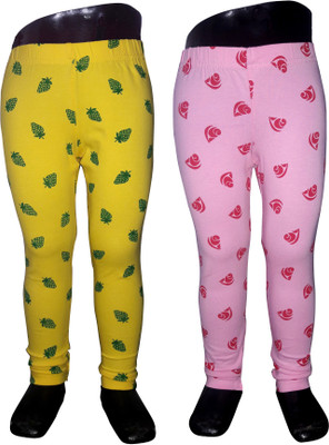 

Sagi Legging For Girls(Multicolor, Yellow & pink