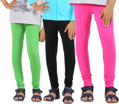 

Greenwich Legging For Girls(Green), Green & black & fucshia