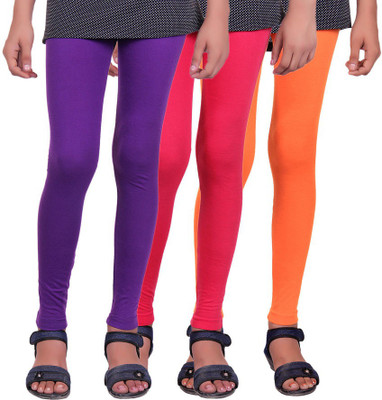 

Madona Legging For Girls(Multicolor, Purple & rani & orange