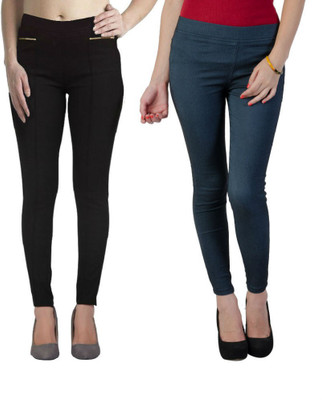 

Thinline Multicolor Jegging(Solid, Black