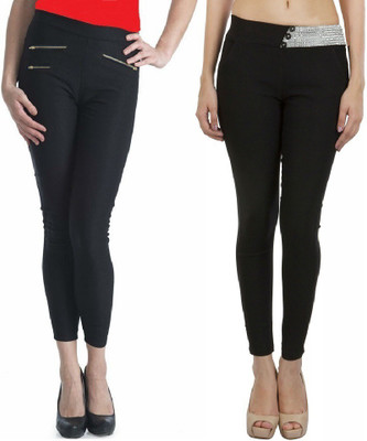 

Thinline Multicolor Jegging(Solid, Black