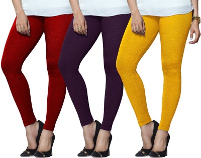 Lyra Ethnic Wear Legging(Purple, Red, Yellow, Solid)