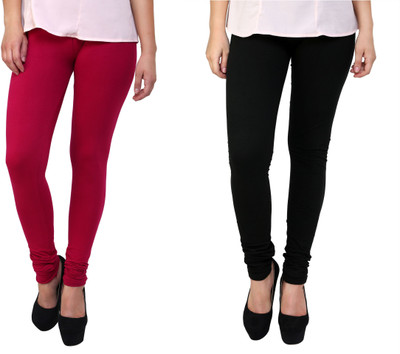 

Anekaant Legging(Maroon, Black, Solid, Light maroon & black