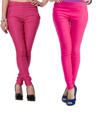

Thinline Pink Jegging(Solid, Multicolor