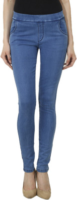 

Spa Culture Blue Jegging(Solid, Light blue