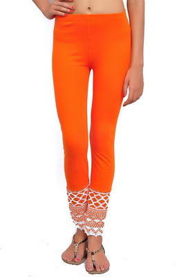 

Charu Boutique Legging(Orange, Embroidered)