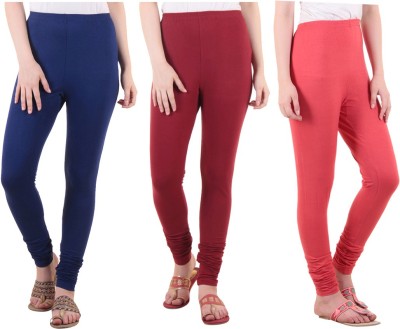 DIAZ Ethnic Wear Legging(Blue, Maroon, Pink, Solid)