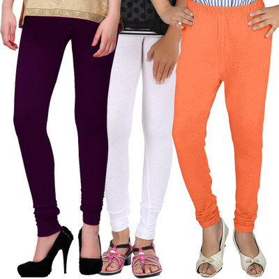 

WellFitLook Legging For Girls(Purple, Purple & white & orange