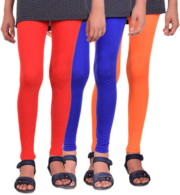 

Madona Legging For Girls(Multicolor, Red & royal blue & orange