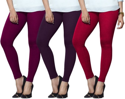 Lyra Ethnic Wear Legging(Purple, Pink, Solid)