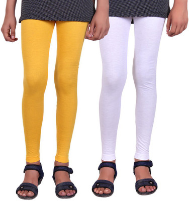 

Madona Legging For Girls(Multicolor, Yellow & white