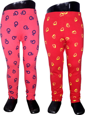 

Sagi Legging For Girls(Multicolor, Dark pink & red