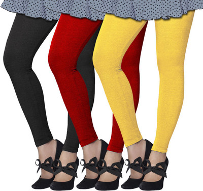 Lux Lyra Legging For Girls(Red, Red;black;lemon