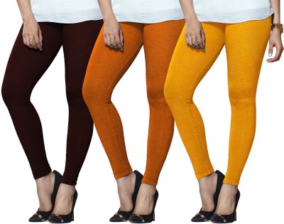 Lyra Ethnic Wear Legging(Maroon, Orange, Yellow, Solid)