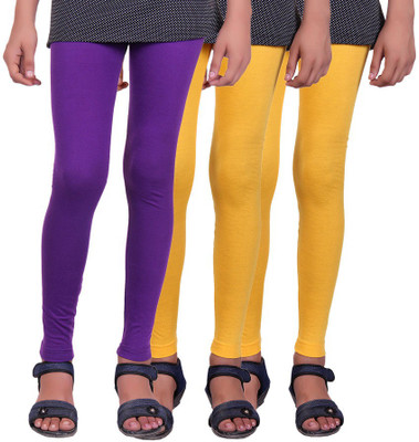 

Madona Legging For Girls(Multicolor, Purple & yellow & yellow