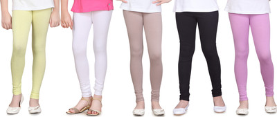 

Sini Mini Legging For Girls(Multicolor, Yellow & white & brown & black & pink